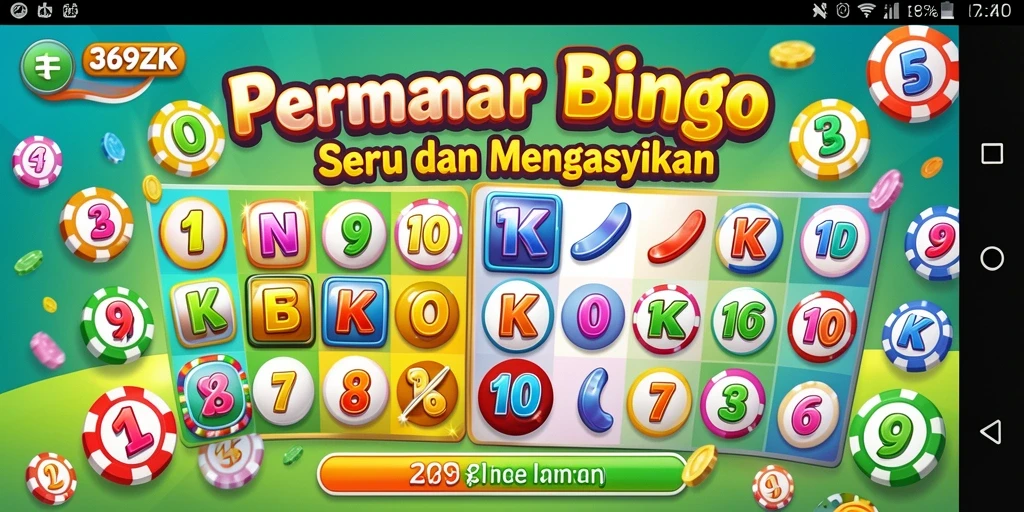 Tampilan gameplay seru Bingo di 369ZK.
