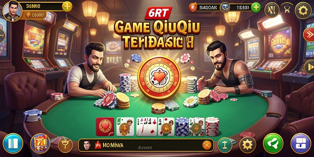 Tampilan menarik dari gameplay QiuQiu di 6RT.