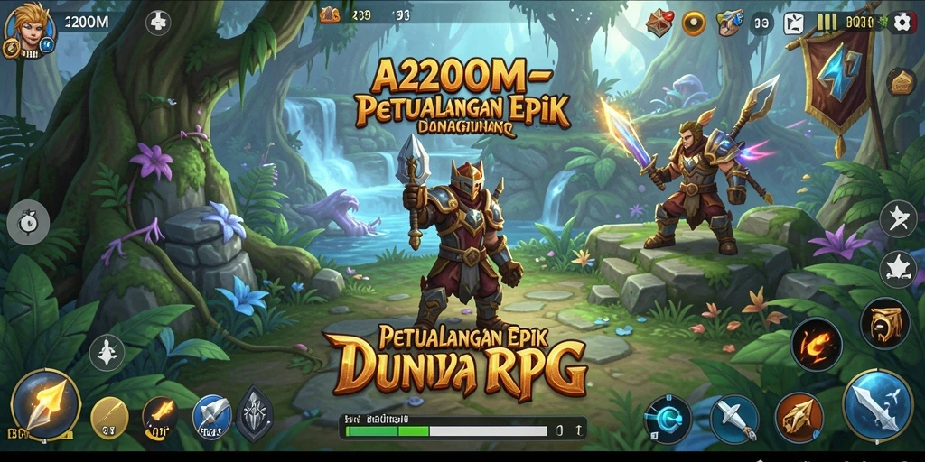 Screenshot A200M menampilkan aksi seru dan karakter kuat dalam pertempuran.