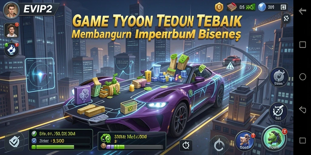 Tampilan gameplay EVIP2 yang seru di dunia Tycoon.