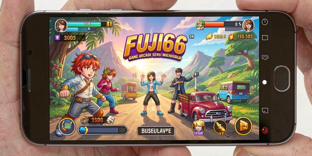 Tangkapan layar utama FUJI66 menampilkan suasana gameplay yang seru dan penuh warna.