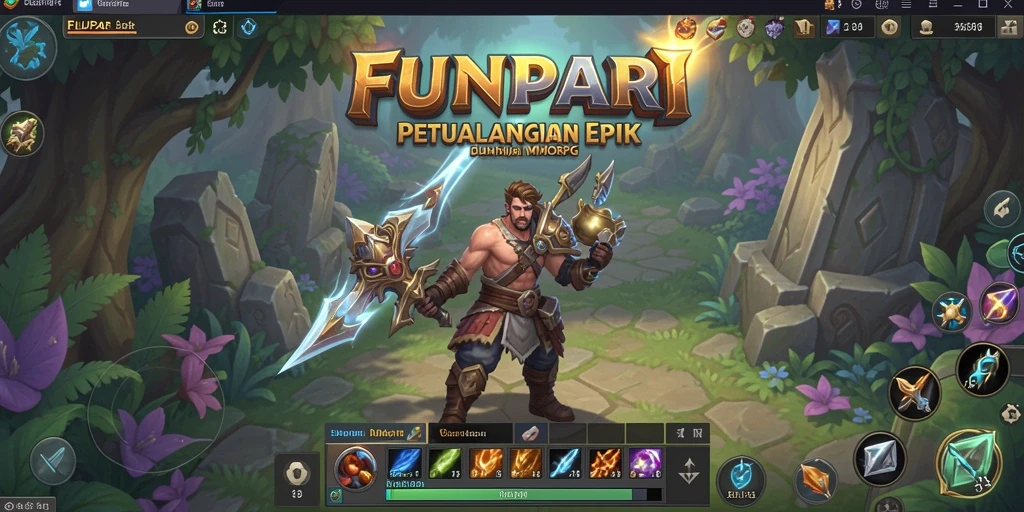 Tampilan gameplay seru di dunia MMORPG FUNPARI.
