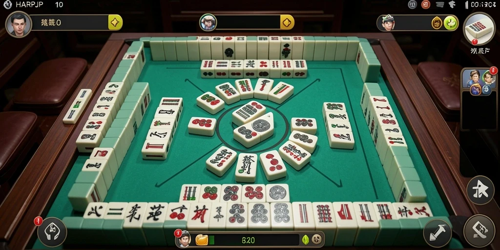 Tangkapan layar dari gameplay seru HARAPJP yang menampilkan tantangan Mahjong.