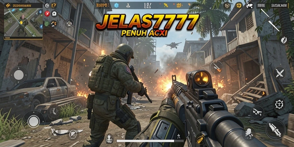 Gambaran gameplay seru di dalam JELAS777 saat bertempur.