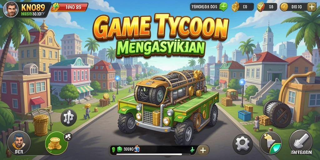 Screenshot utama KNO89 menampilkan gameplay Tycoon yang seru.