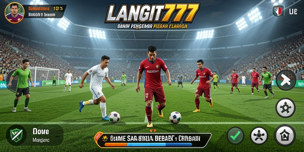 Tampilan asyik dari LANGIT777 saat pertandingan sepak bola.