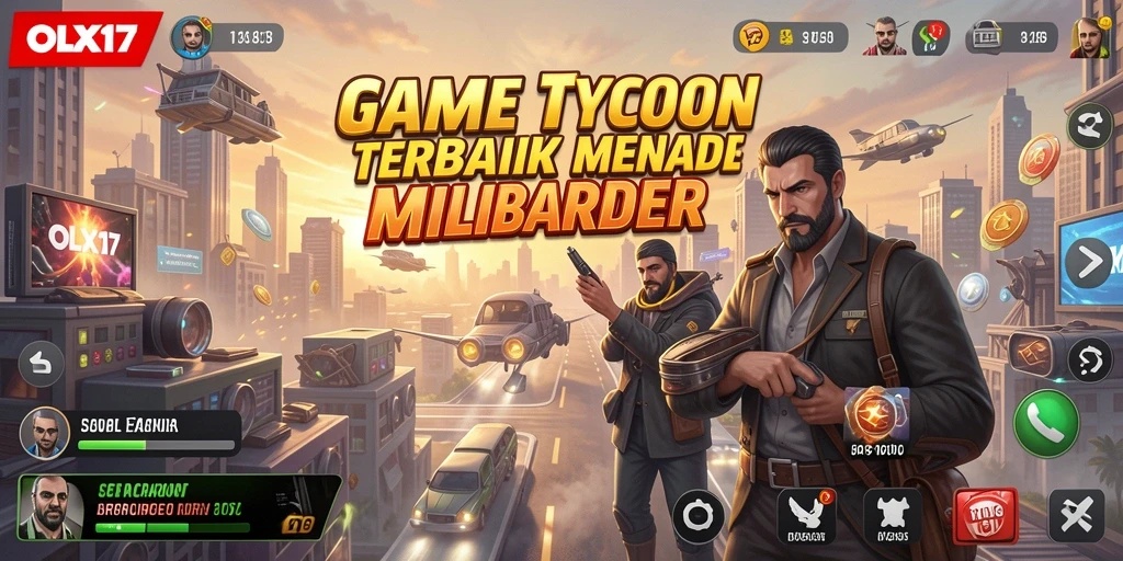 Gameplay menarik dan adiktif dari OLX17 yang menampilkan pengalaman Tycoon.