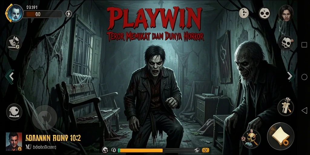 Screenshot gameplay yang menampilkan suasana Horror yang mencekam.