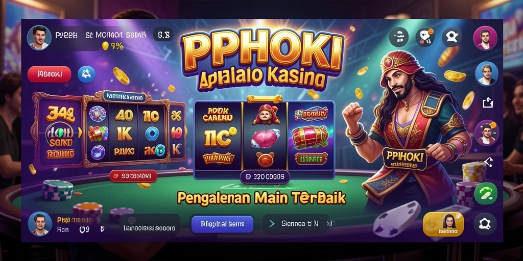 Screenshot gameplay PPHOKI yang menampilkan suasana Kasino yang mengasyikkan.