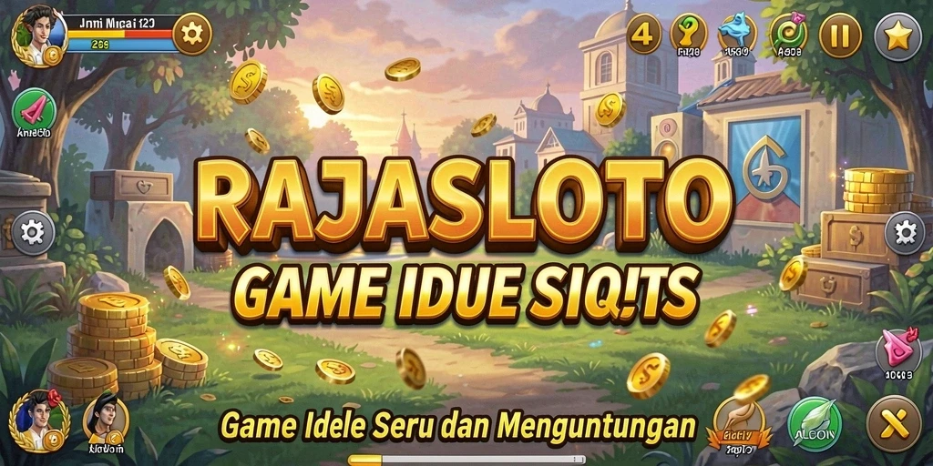 Screenshot gameplay RAJASLOTO menampilkan aktivitas pengelolaan sumber daya yang menarik.