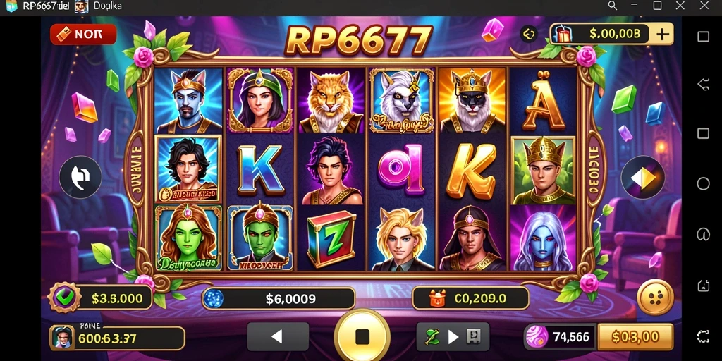 Tampilan gameplay Slot yang menegangkan dan penuh warna.