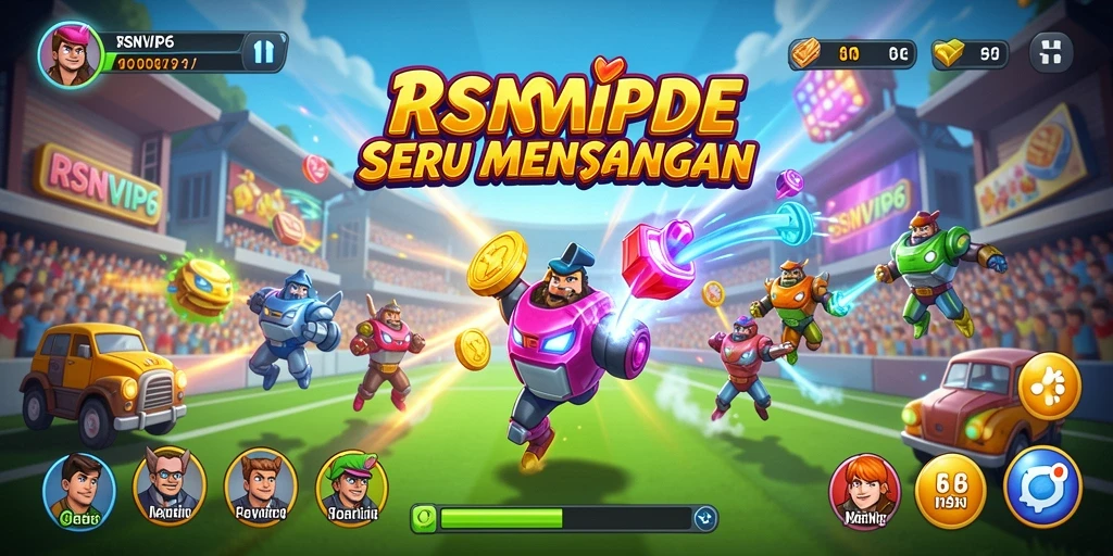Screenshot menampilkan aksi seru gameplay RSNVIP6 dalam permainan Arcade.