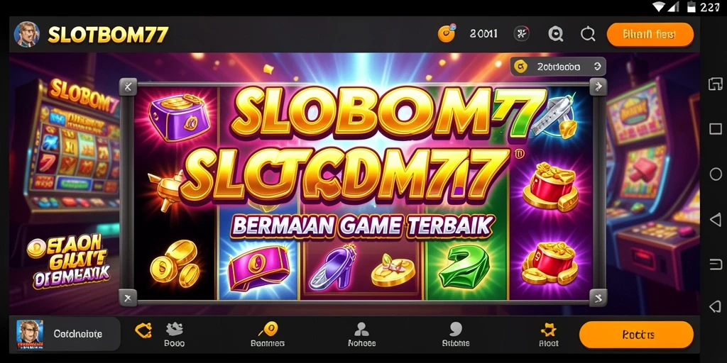 Screenshot menunjukkan gameplay seru dari SLOTBOM77 dengan grafis yang menawan.