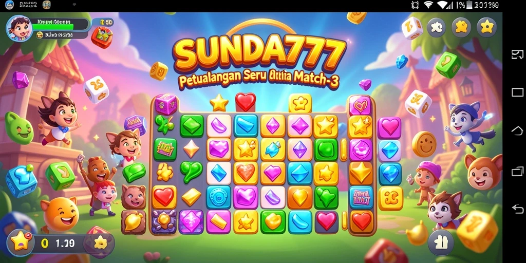 Tampilan gameplay SUNDA777 yang seru dan berwarna-warni.