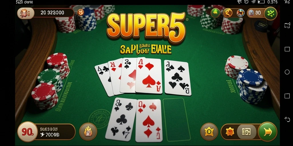 Tampilan menarik saat bermain Gaple di SUPER5.