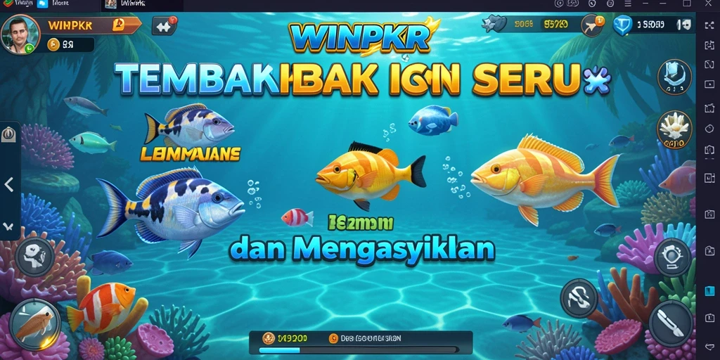 Screenshot yang menunjukkan gameplay seru Tembak Ikan