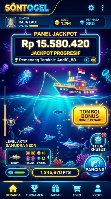 Tangkapan layar antarmuka pengguna aplikasi sontogel yang intuitif.